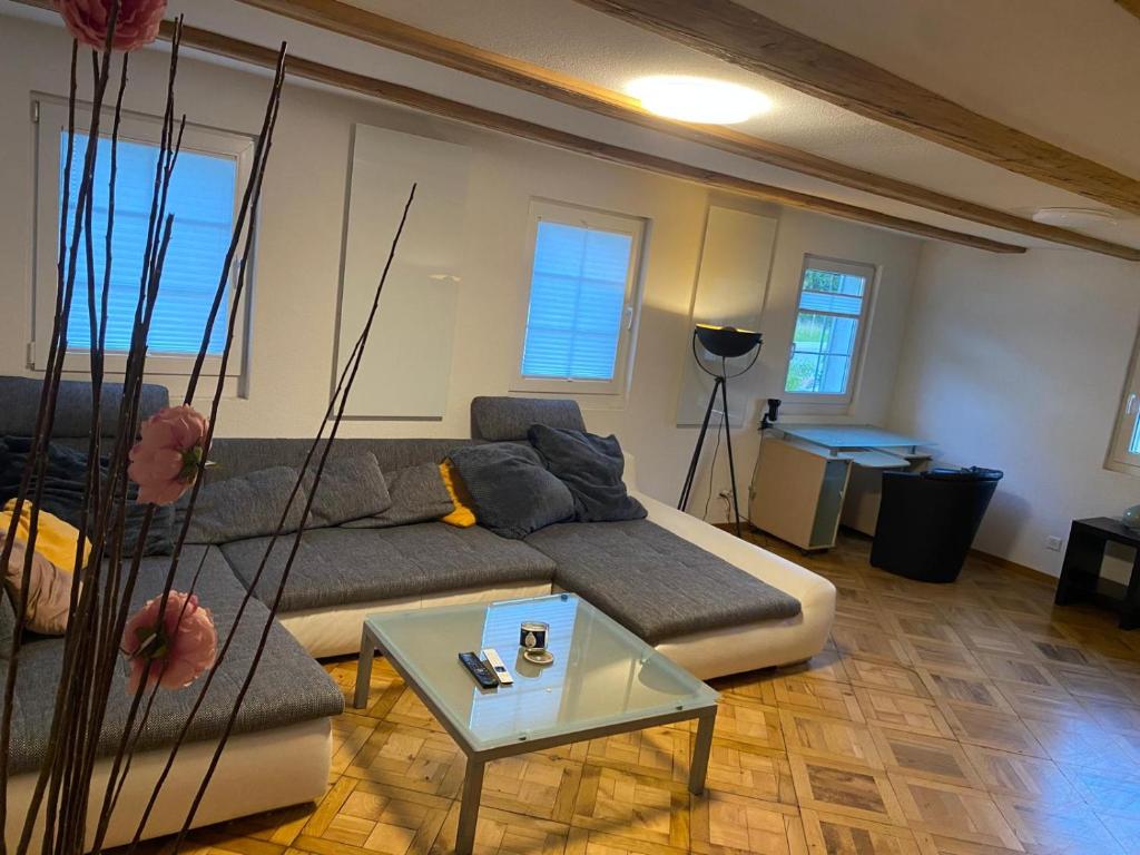 Posezení v ubytování Ihr Zuhause auf Zeit in Biberist