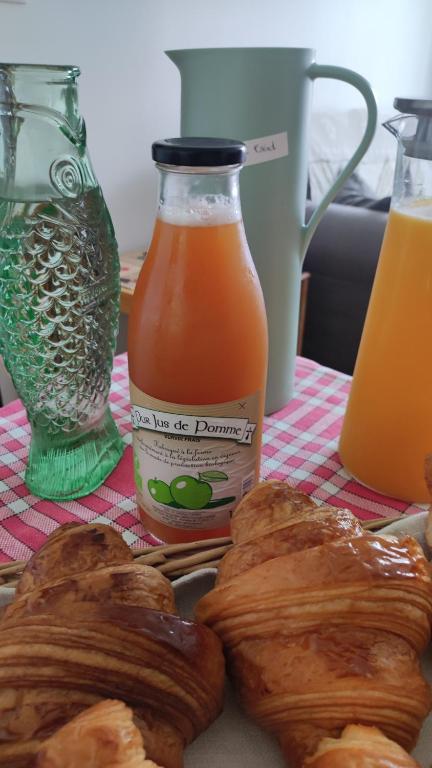 Možnosti snídaně pro hosty v ubytování comme chez Louise