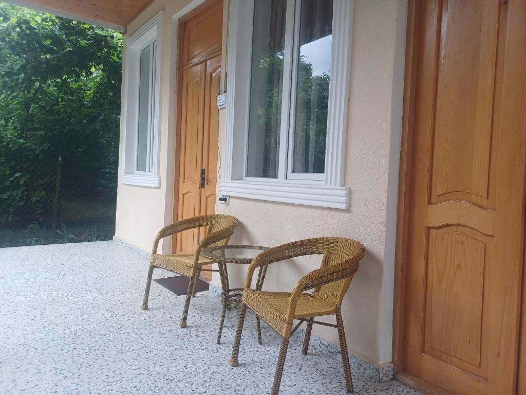 Balkón nebo terasa v ubytování BaBa guesthouse