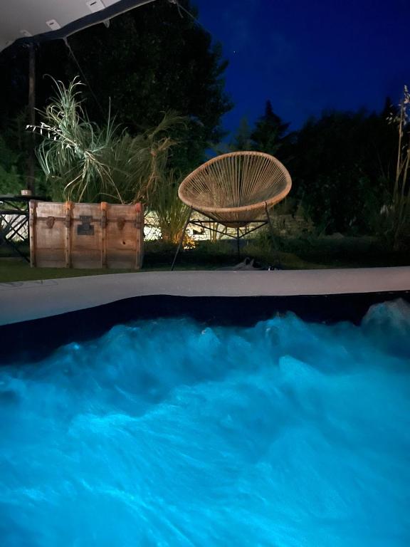 Bazén v ubytování Noccemada "Spirit of Bali" Lodge, Pool & Spa nebo v jeho okolí
