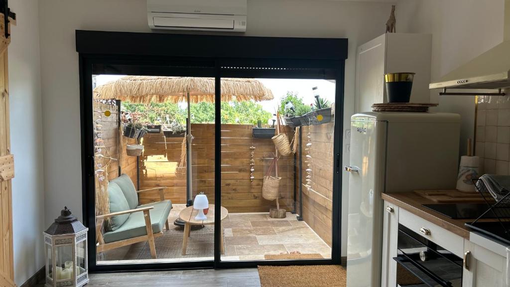 Kuchyň nebo kuchyňský kout v ubytování Loft sauna balnéothérapie