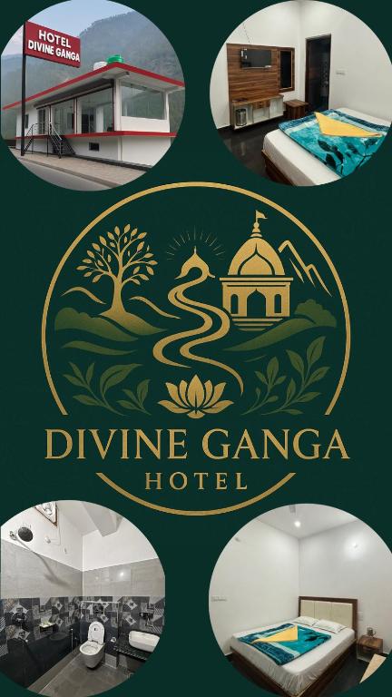 ManeriにあるDivine Gangaの神ゲーホテルと家の看板