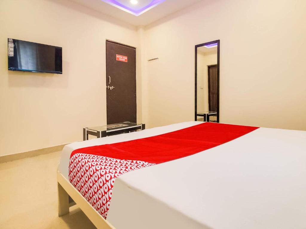 TV a/nebo společenská místnost v ubytování Super Hotel O Space Inn