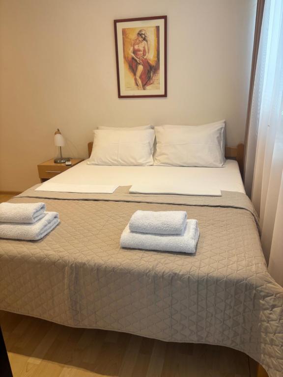 Postel nebo postele na pokoji v ubytování Apartments Knežević