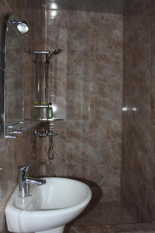 Koupelna v ubytování Hotel Mimino