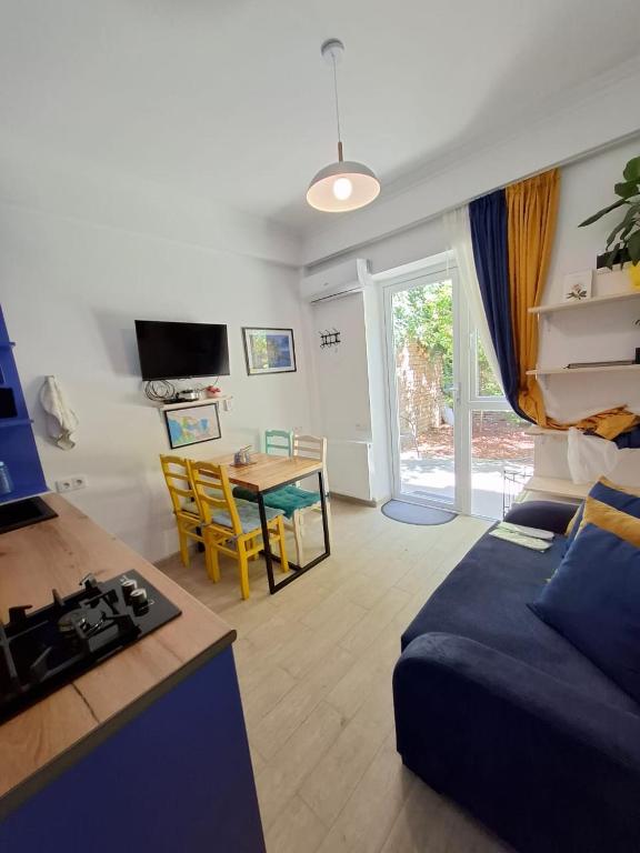 Kuchyň nebo kuchyňský kout v ubytování Hotel Art Nikola Rooms