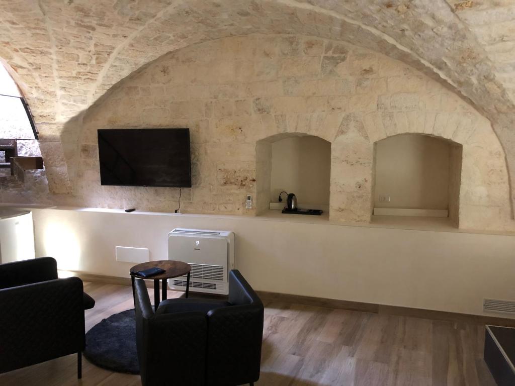 TV a/nebo společenská místnost v ubytování B&B Aurelia