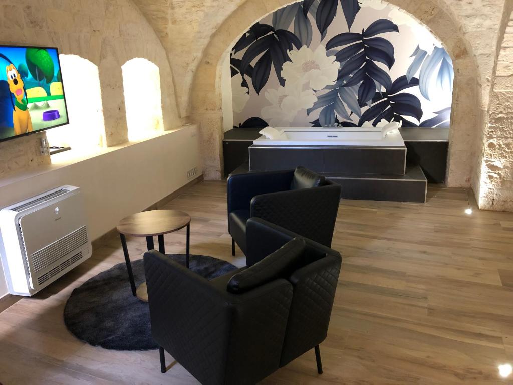 Posezení v ubytování B&B Aurelia
