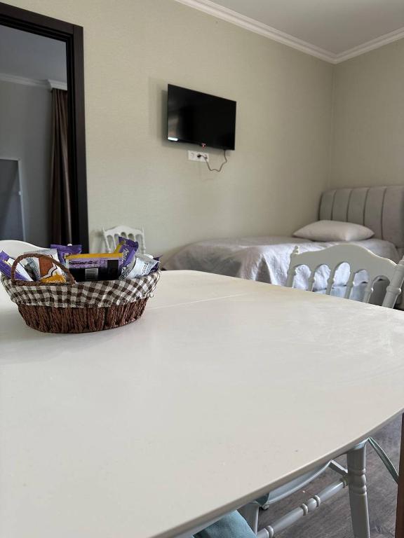 TV a/nebo společenská místnost v ubytování Tazia Appartments