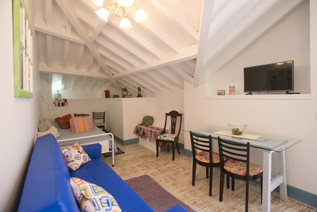 TV a/nebo společenská místnost v ubytování Casas da villa - Apartments