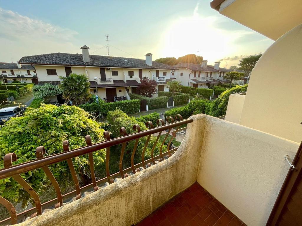 A balcony or terrace at Homely villa with private garden and shared pool