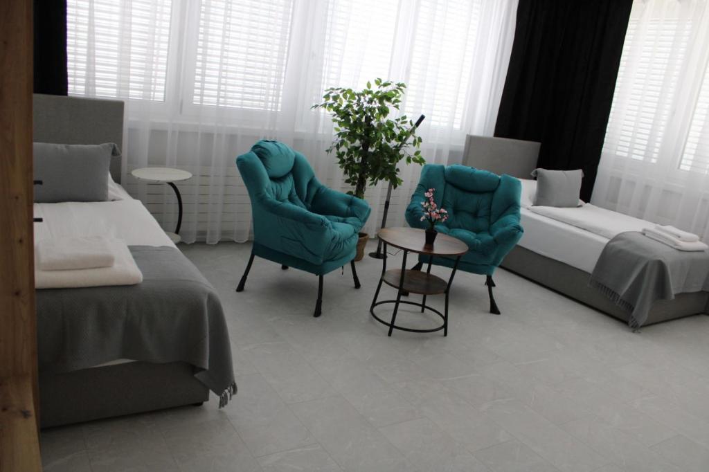Postel nebo postele na pokoji v ubytování Résidence Appartment Gebenstorf