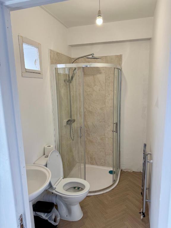 Koupelna v ubytování O5 Property