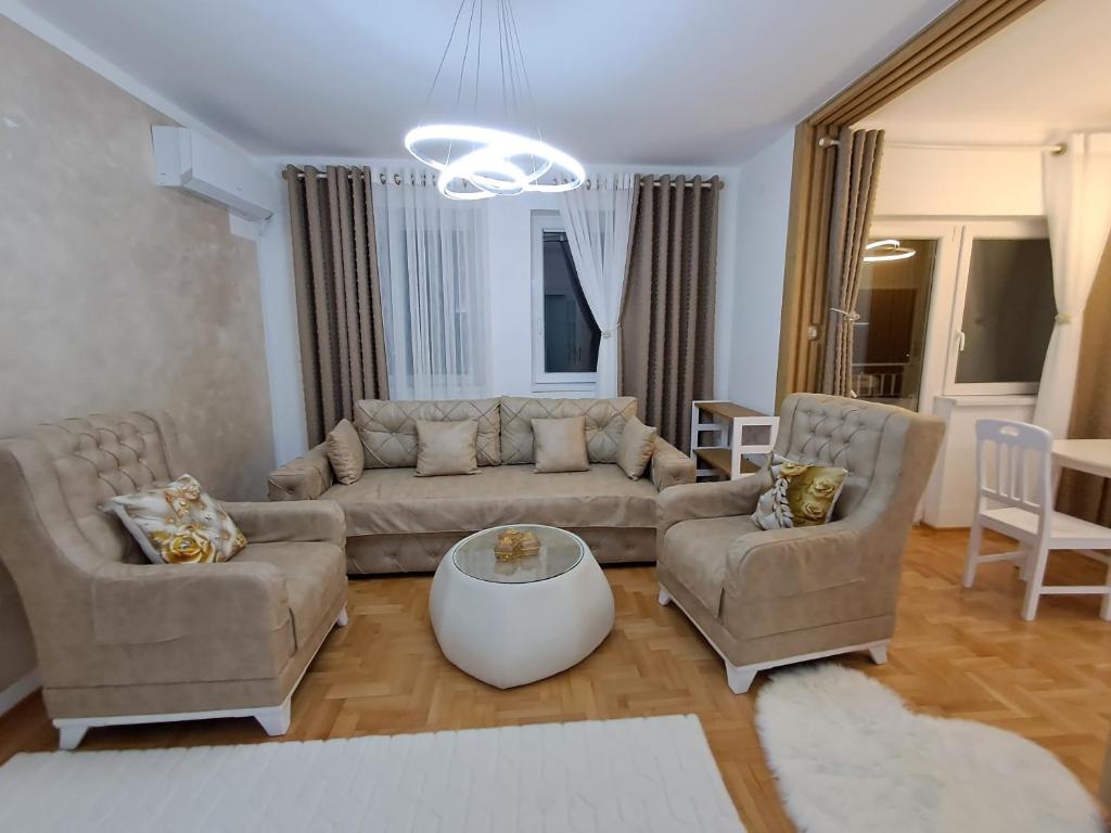 Posezení v ubytování Apartman PETRA QUEEN