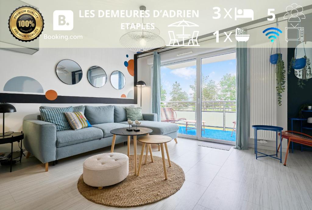 Χώρος καθιστικού στο La Baie - Les Demeures d'Adrien