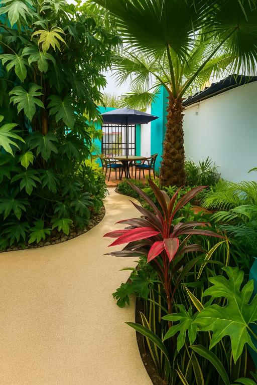 Um jardim em Villa Sofia Hotel Boutique Cancun