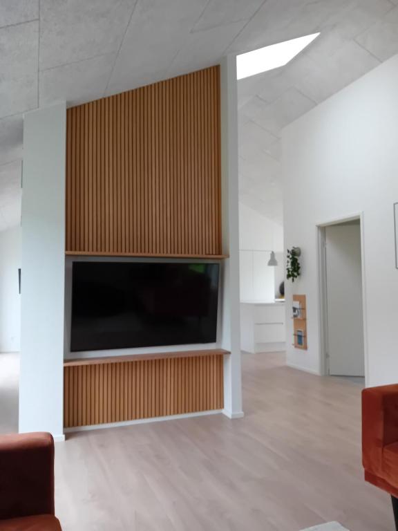 TV a/nebo společenská místnost v ubytování Spacious family house outside and inside
