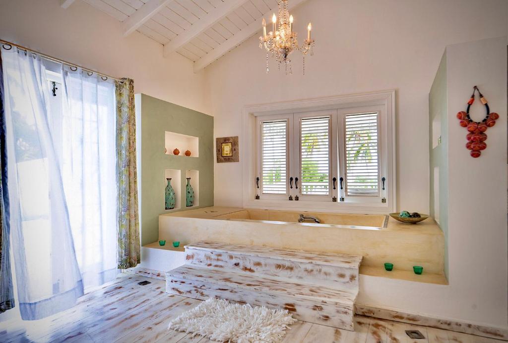 Postel nebo postele na pokoji v ubytování Villa Azulsalado - Frente a la playa