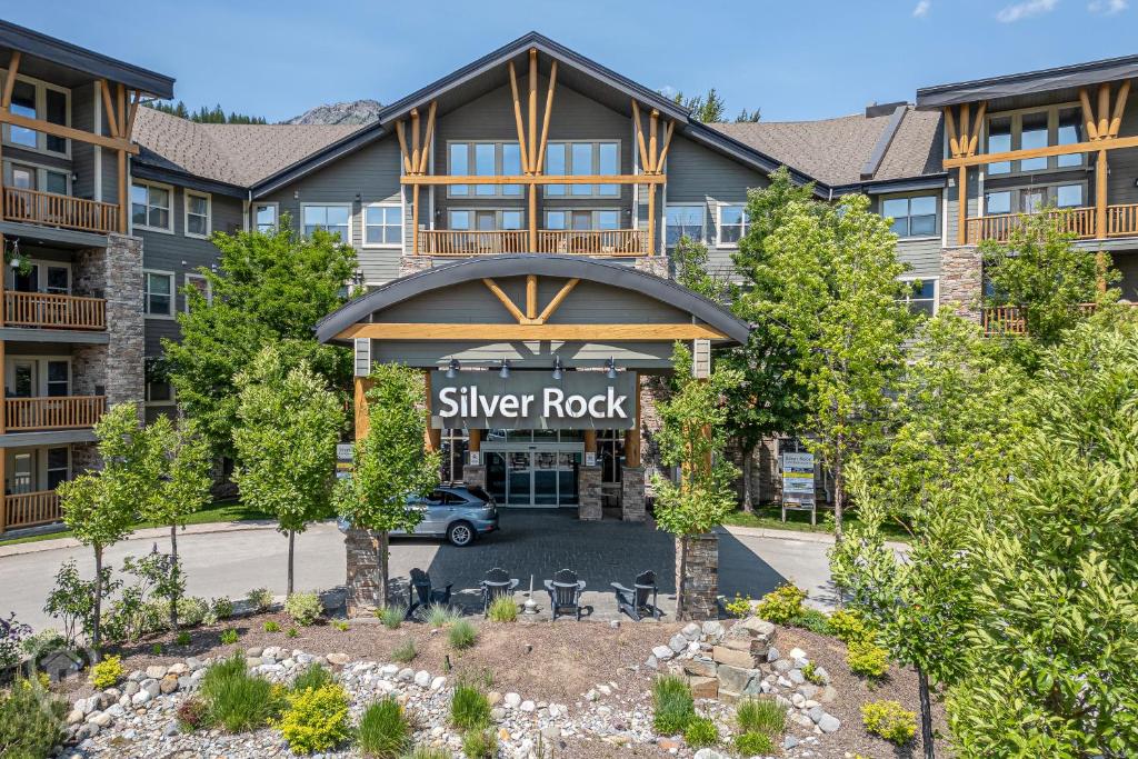 an aerial view of a silver rock apartment building at Silver Rock by StayIn in Fernie