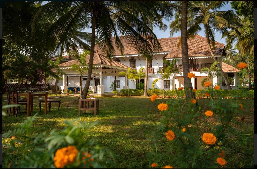 Zahrada ubytování The Postcard Cuelim, Goa