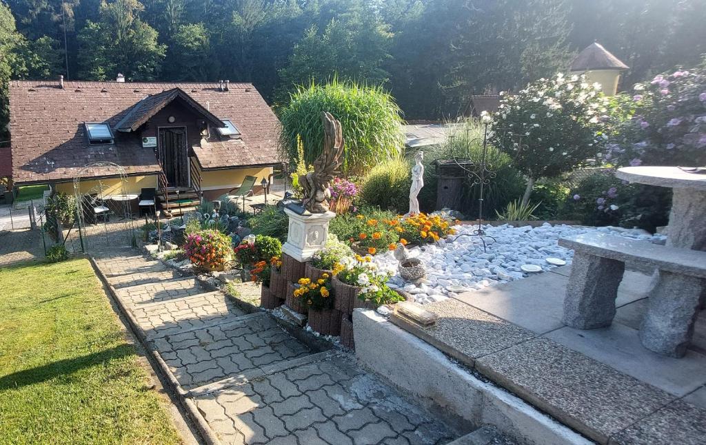 Zahrada ubytování Ferienhaus Erika