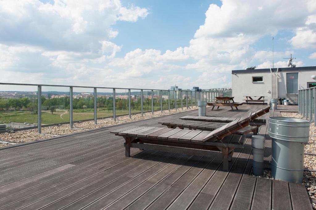 Balkón nebo terasa v ubytování Best Residence Expo