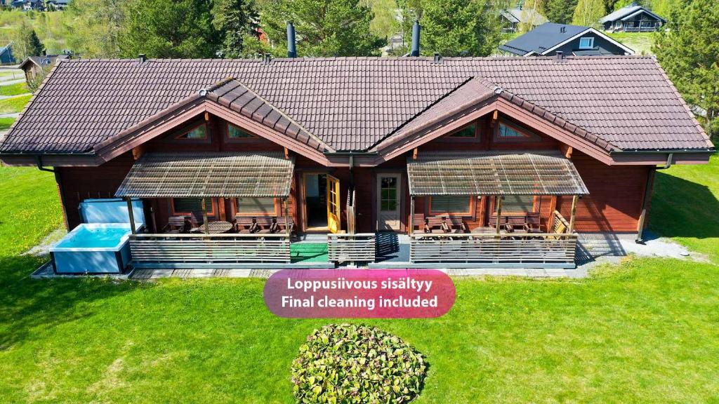 Zahrada ubytování Villa Kastanja & Persikka - 16 hlö, Molemmat puolet, Both sides, Himoslaakso Ski-inout