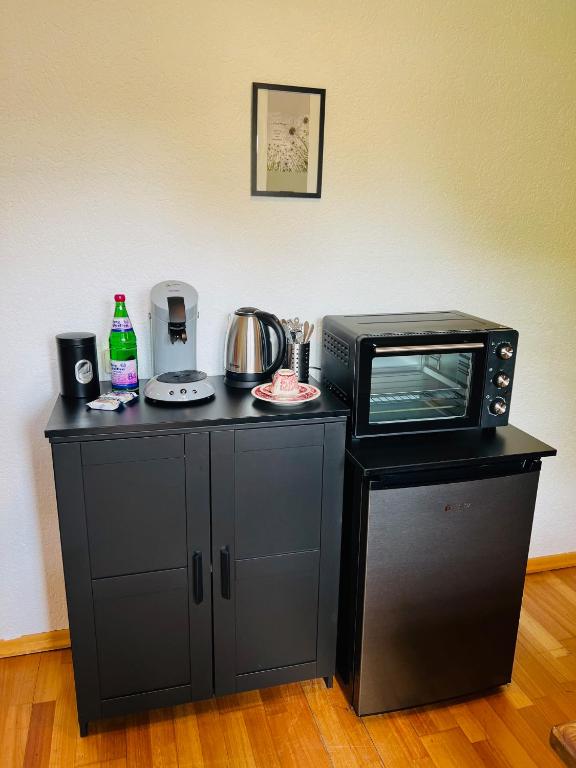 Kuchyň nebo kuchyňský kout v ubytování Landhaus Magnus