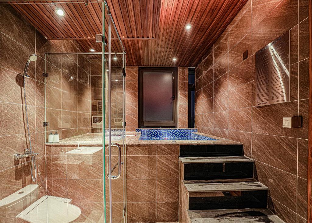 Koupelna v ubytování Nesta Hotel & Spa