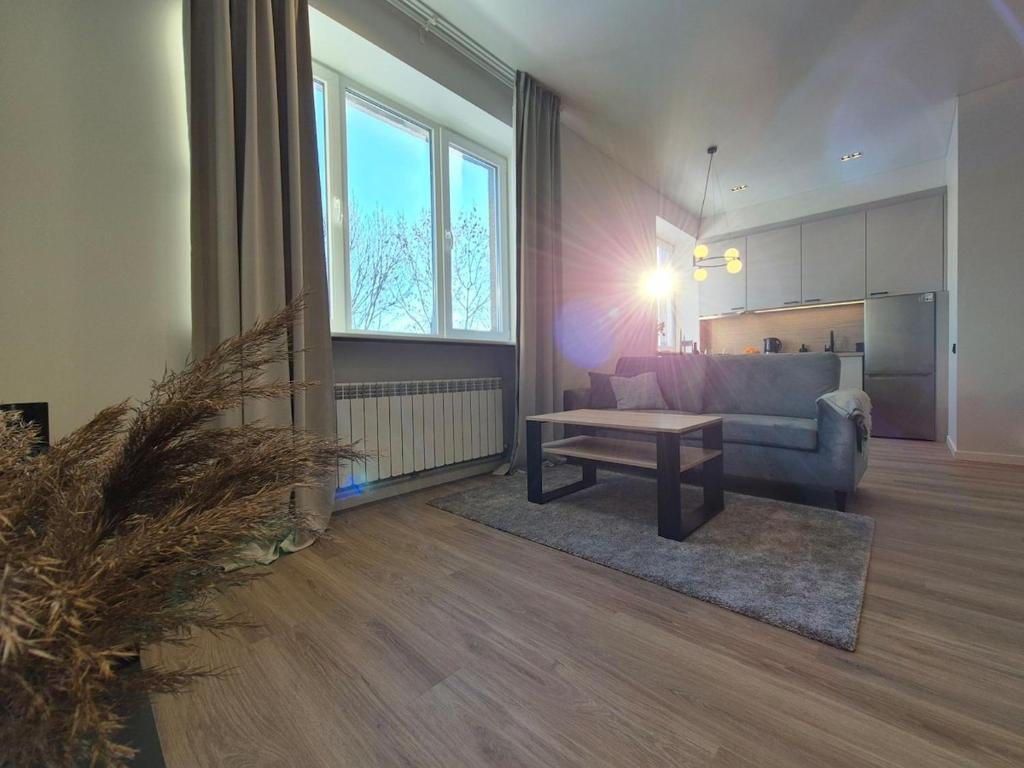 Posezení v ubytování Apartment with Narva Castle view