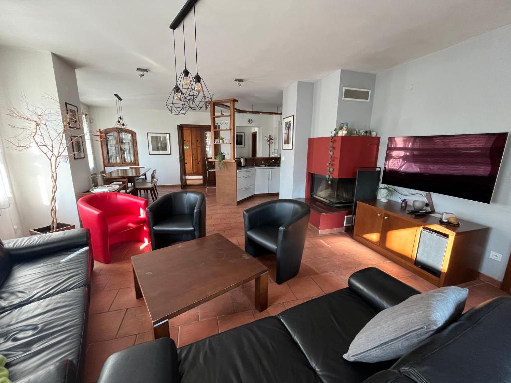 Posezení v ubytování RAST apartment house