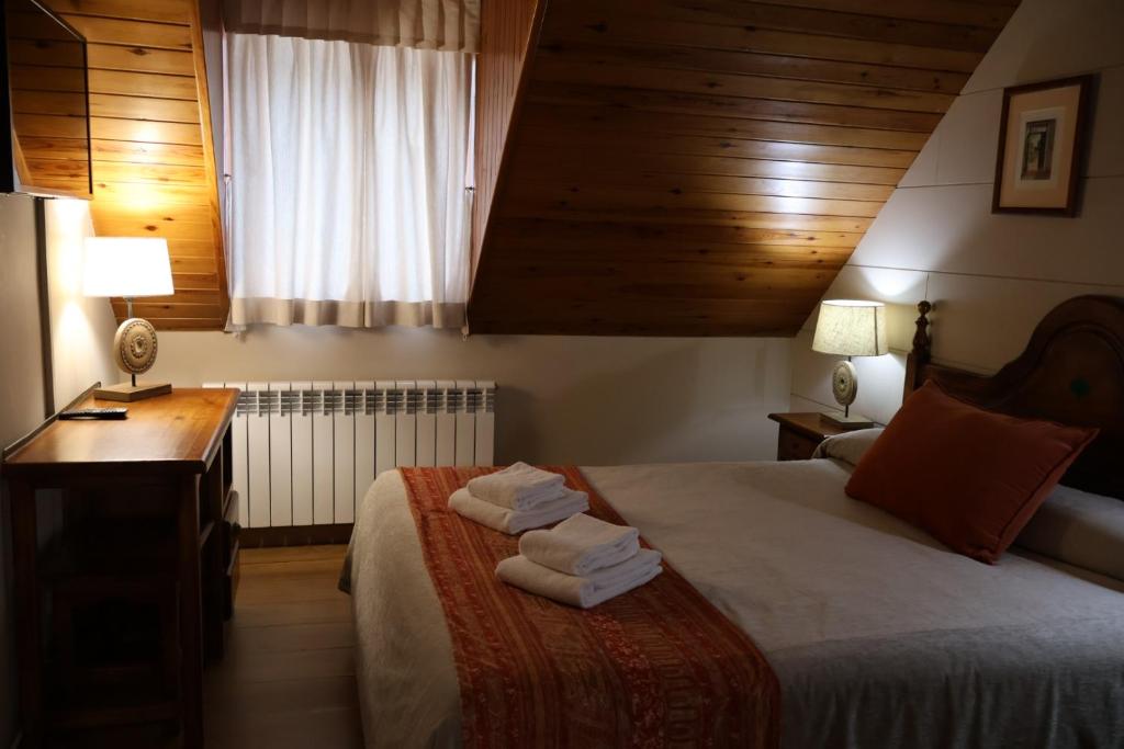 Postel nebo postele na pokoji v ubytování ETH Pomer
