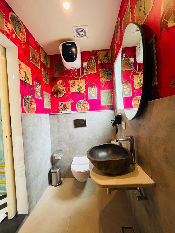 Koupelna v ubytování Stay Banaras - A Boutique Hotel