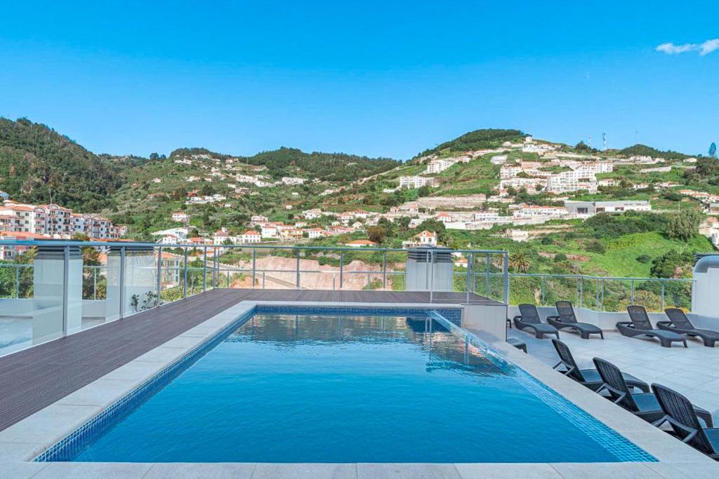 Nespecifikovaný výhled na hory nebo výhled na hory při pohledu z apartmánu