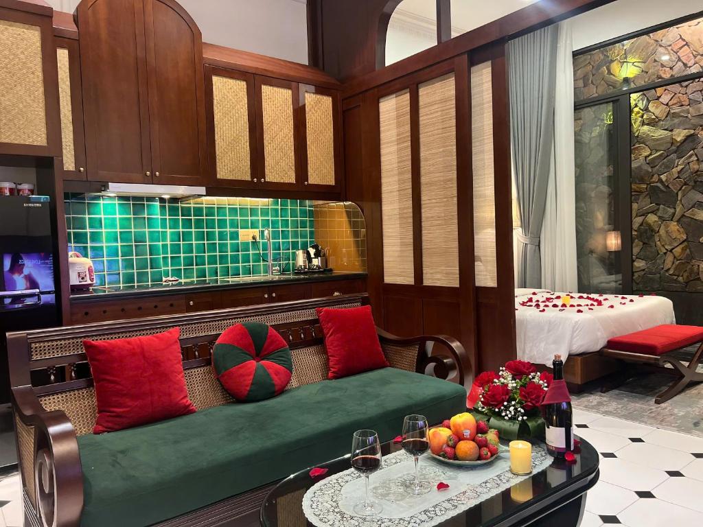 Posezení v ubytování Camellia Residence Hanoi
