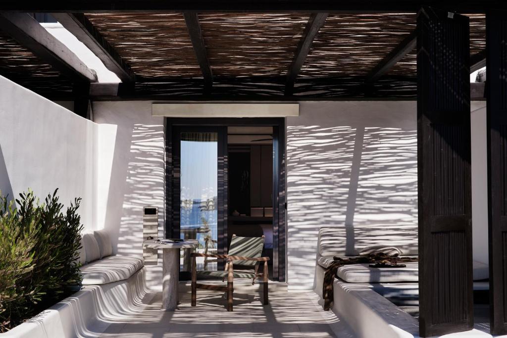 Posezení v ubytování Kalesma Mykonos