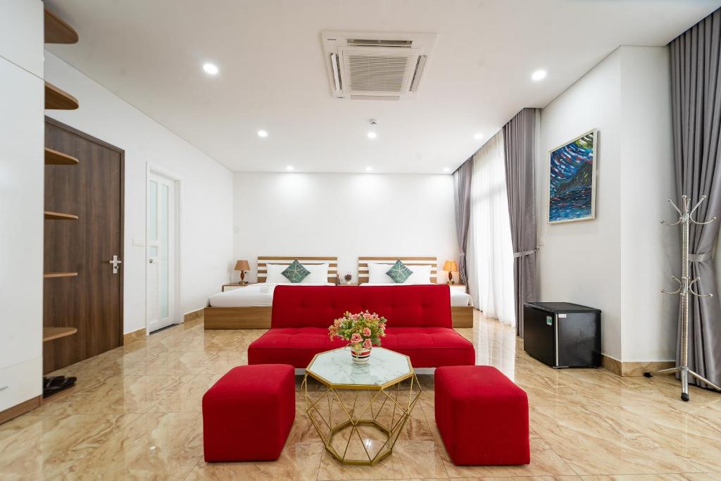 Posezení v ubytování Phuc Lam Hotel Grand World Phu Quoc