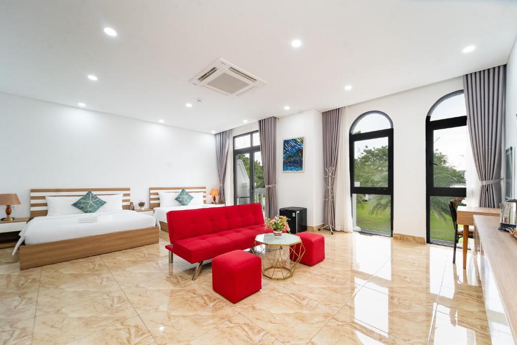 Posezení v ubytování Phuc Lam Hotel Grand World Phu Quoc