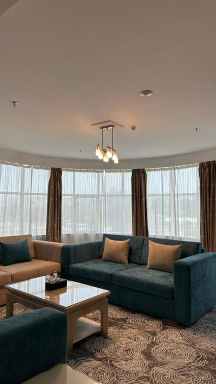 Posezení v ubytování Sadeem Al Fajr Hotel Suites