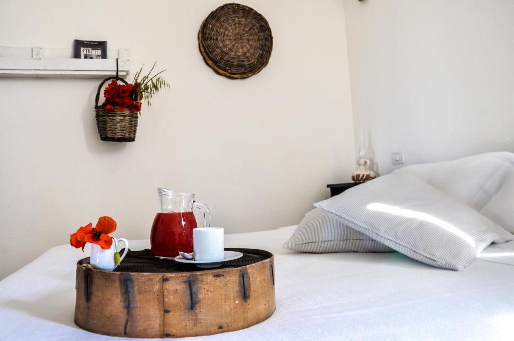 Postel nebo postele na pokoji v ubytování Masseria Uccio