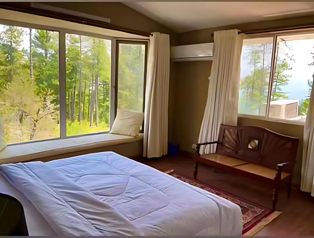 Ένα ή περισσότερα κρεβάτια σε δωμάτιο στο Alpine Luxe Villa