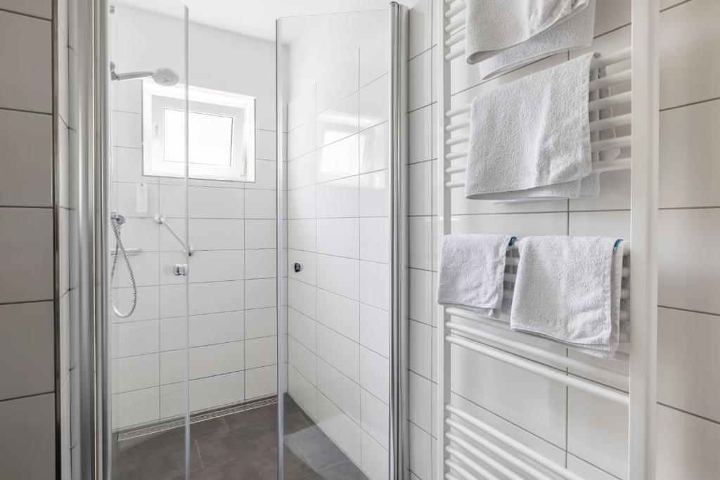Koupelna v ubytování Hotel Schaper