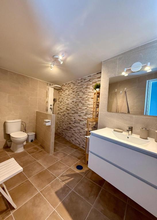 Koupelna v ubytování Apartamentos y Lofts Makana
