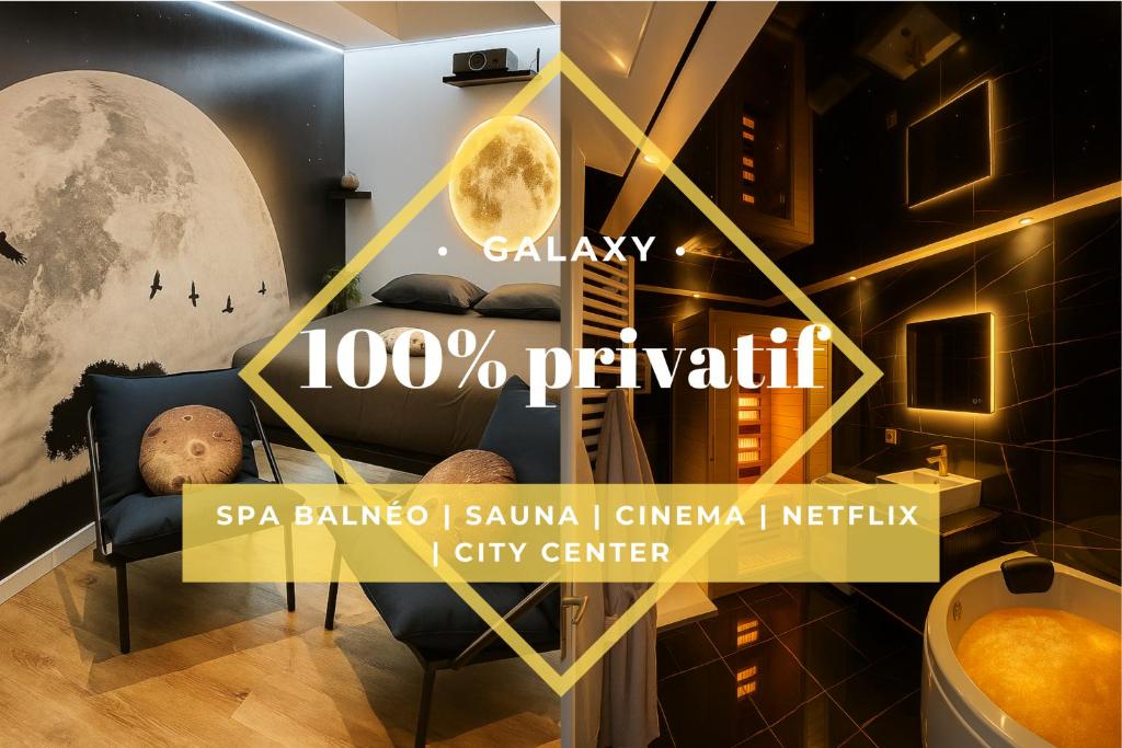 Gambar di galeri bagi Nuit Dans les Étoiles - Spa Balnéo & Sauna Privé di Troyes