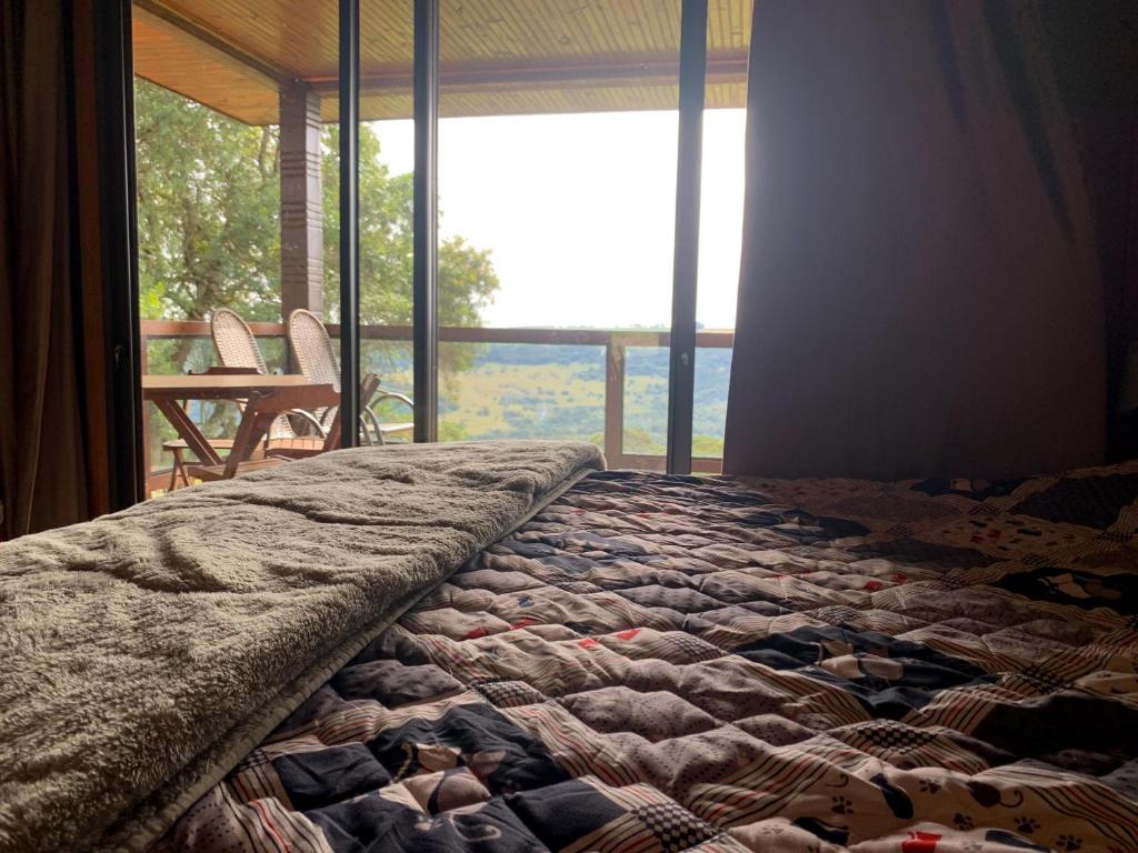 Postel nebo postele na pokoji v ubytování Pousada Fazenda Guartelá