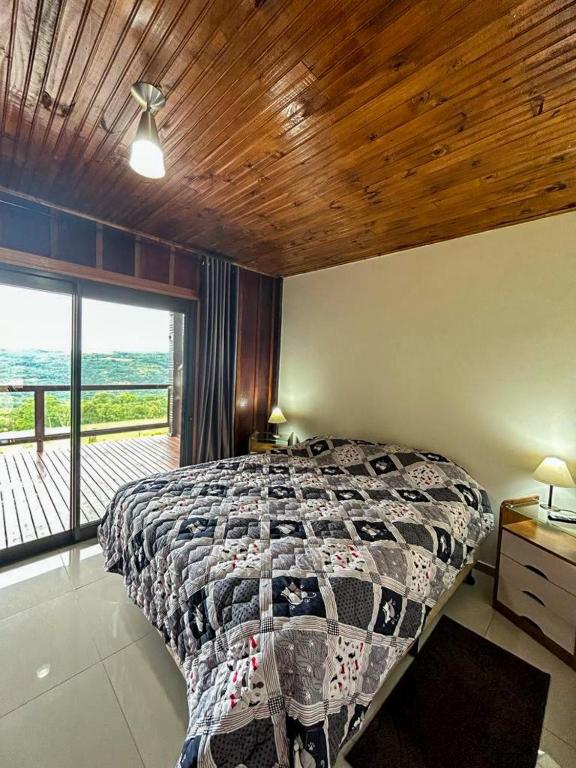 Postel nebo postele na pokoji v ubytování Pousada Fazenda Guartelá