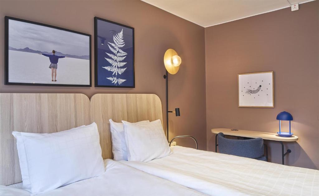 Postel nebo postele na pokoji v ubytování Scandic Sjöfartshotellet