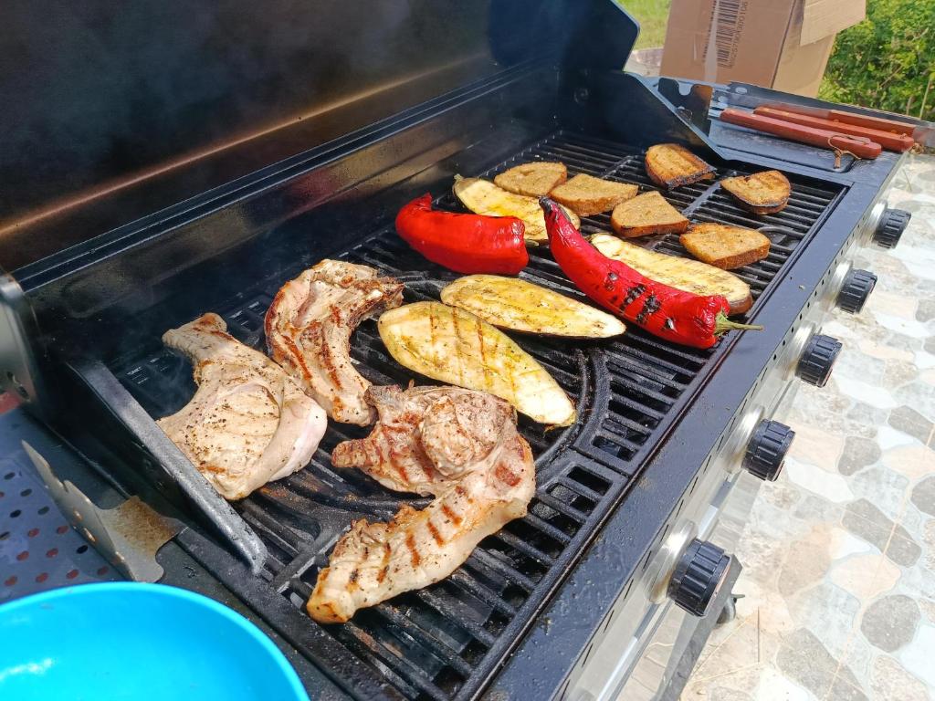 Sadržaji za pripremu roštilja na raspolaganju gostima u vikendici