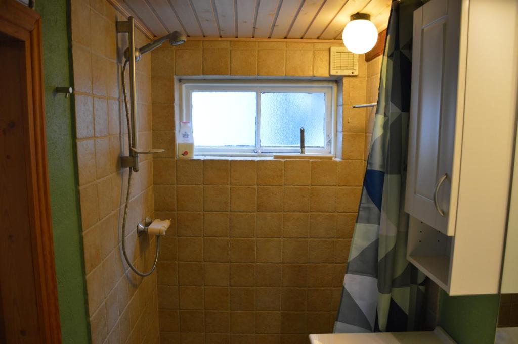 Koupelna v ubytování Høkeriet B