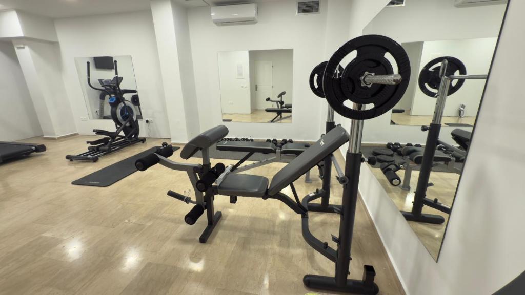 Fitness centrum a/nebo fitness zařízení v ubytování Ponti Beach Hotel